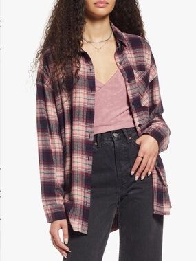 BP. Boyfriend Plaid Shirt